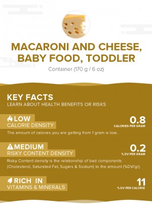 Macaroni and cheese, baby food, toddler