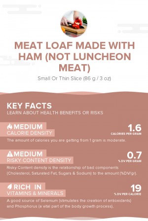 Meat loaf made with ham (not luncheon meat)