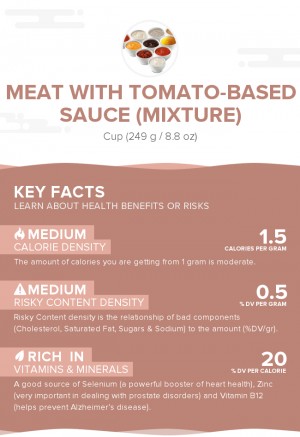 Meat with tomato-based sauce (mixture)