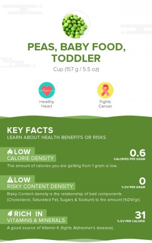 Peas, baby food, toddler