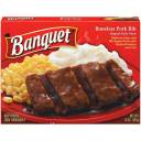 Banquet: Boneless Pork Barbeque Sauce And Rib Shaped Patty w/Mashed Potatoes And Corn Meal, 10 Oz