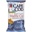 Cape Cod Kettle Cooked Sea Salt Waffle Cut Potato Chips, 7 oz