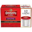 Community Coffee French Roast Extra Dark & Bold Coffee Single Serve Cups, 12 count, 4.65 oz