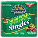 Crystal Farms Swiss Cheese Singles, 16ct