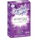 Crystal Light On The Go Energy Grape Drink Mix, 10ct