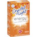 Crystal Light On The Go Energy Peach Mango Drink Mix, 10ct