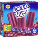 Deans Country Fresh Grape Fruit Bars, 2.5 fl oz, 6 count