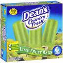 Dean's Country Fresh Lime Fruit Bars, 2.5 fl oz, 6 count