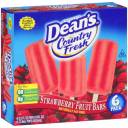 Dean's Country Fresh Strawberry Fruit Bars, 2.5 fl oz, 6 count