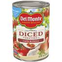 Del Monte: Diced w/Garlic & Onion Tomatoes, 14.5 oz