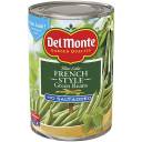 Del Monte: French Style No Salt Added Green Beans, 14.5 Oz