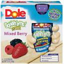 Dole Squish'ems! Mixed Berry Squeezable Fruit Snack, 4ct