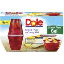 Dole Sugar Free Mixed Fruit In Cherry Gel, 4ct