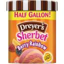 Dreyer's Berry Rainbow Sherbet, 0.5 gal