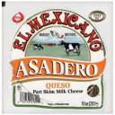 El Mexicano Asadero Part Skim Milk Queso Cheese, 10 oz