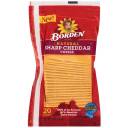 Elsie Borden Dairy Natural Sharp Cheddar Cheese Slices, 12 oz, 20ct