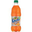 Fanta Zero Orange Soda, 20 fl oz