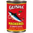 Geisha Mackerel in Tomato Sauce, 15 oz