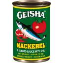 Geisha Mackerel in Tomato Sauce with Chili, 15 oz