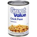 Great Value:  Chick Peas, 15.5 Oz