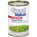 Great Value:  Sweet Peas, 15 Oz