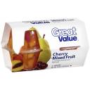 Great Value Cherry Mixed Fruit Cups, 4ct