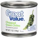 Great Value Chopped Green Chiles, 7 oz