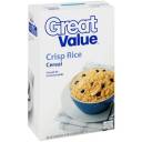 Great Value: Crisp Rice Cereal, 18 oz