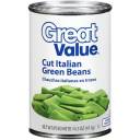 Great Value: Cut Italian Green Beans, 14.5 oz