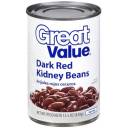 Great Value: Dark Red Kidney Beans, 15.5 oz