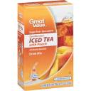 Great Value: Decaffeinated Iced Tea With Peach Drink Mix, .71 oz