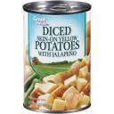 Great Value Diced Skin-On Yellow Potatoes with Jalapeno, 15 oz