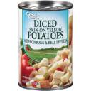 Great Value Diced Skin-On Yellow Potatoes with Onions & Bell Peppers, 15 oz