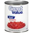 Great Value: Diced Tomatoes, 28 Oz