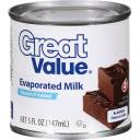 Great Value: Evaporated Milk, 5 Oz