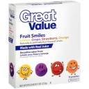 Great Value Fruit Smiles Snacks, 9 oz