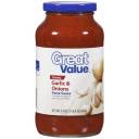 Great Value Garlic & Onions Pasta Sauce, 24 oz