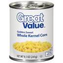 Great Value Golden Sweet Whole Kernel Corn, 8.5 oz