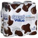 Great Value Low Fat Chocolate Milk, 6ct