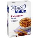 Great Value: Raisin Bran Cereal, 20 oz