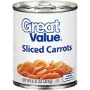 Great Value: Sliced Carrots, 8.25 Oz