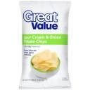 Great Value: Sour Cream & Onion Potato Chips, 11.5 Oz