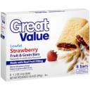 Great Value Strawberry Fruit & Grain Bars, 10.4 oz