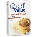 Great Value Toasted Wheat Cereal, 14 oz