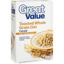 Great Value: Toasted Whole Grain Oat Cereal, 18 Oz