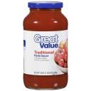 Great Value Traditional Pasta Sauce, 24 oz