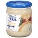 Great Value: White Medium Salsa Con Queso, 15.5 Oz