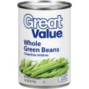 Great Value: Whole Green Beans, 14.5 oz