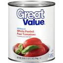 Great Value: Whole Peeled Pear Tomatoes, 28 oz