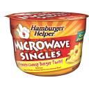 Hamburger Helper: Pasta Microwave Singles Ultimate Cheesy Burger Twist Flavored Mix Of Sauce And Ground Beef, 1.5 oz